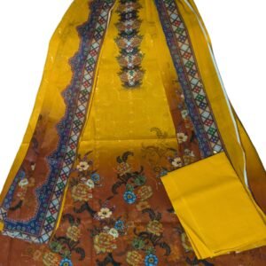 Barish Pure Cotton Stylish Three Piece