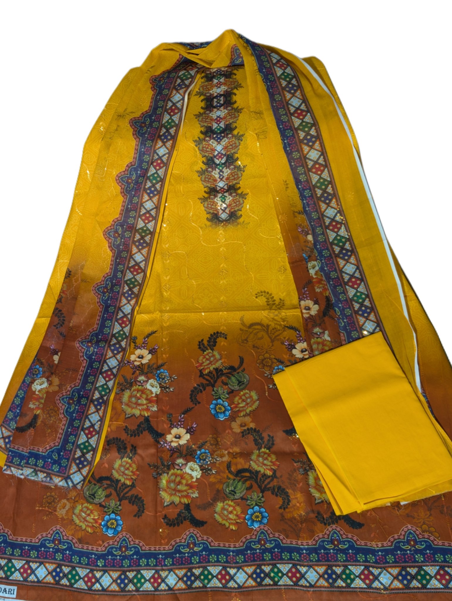 Barish Pure Cotton Stylish Three Piece