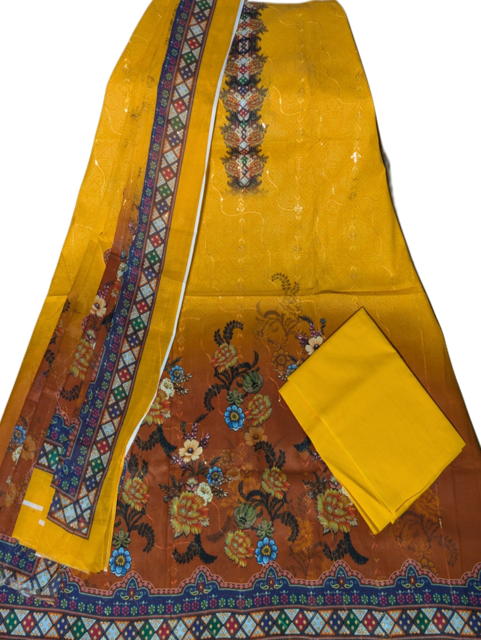 Barish Pure Cotton Stylish Three Piece - Image 4