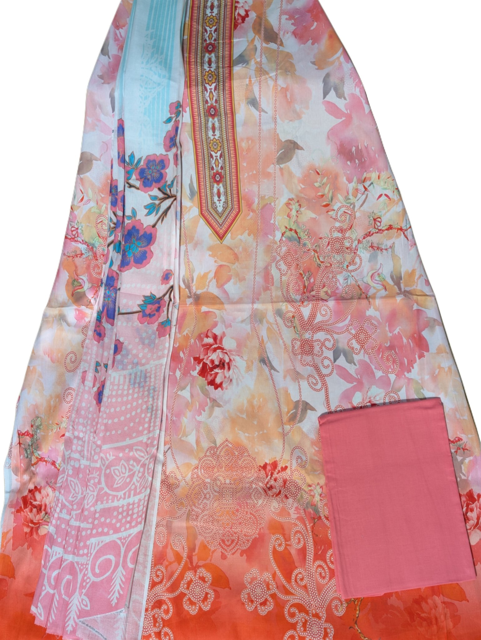 Barish Pure Cotton Stylish Three Piece