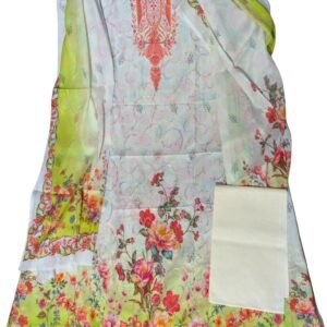 Barish Pure Cotton Stylish Three Piece