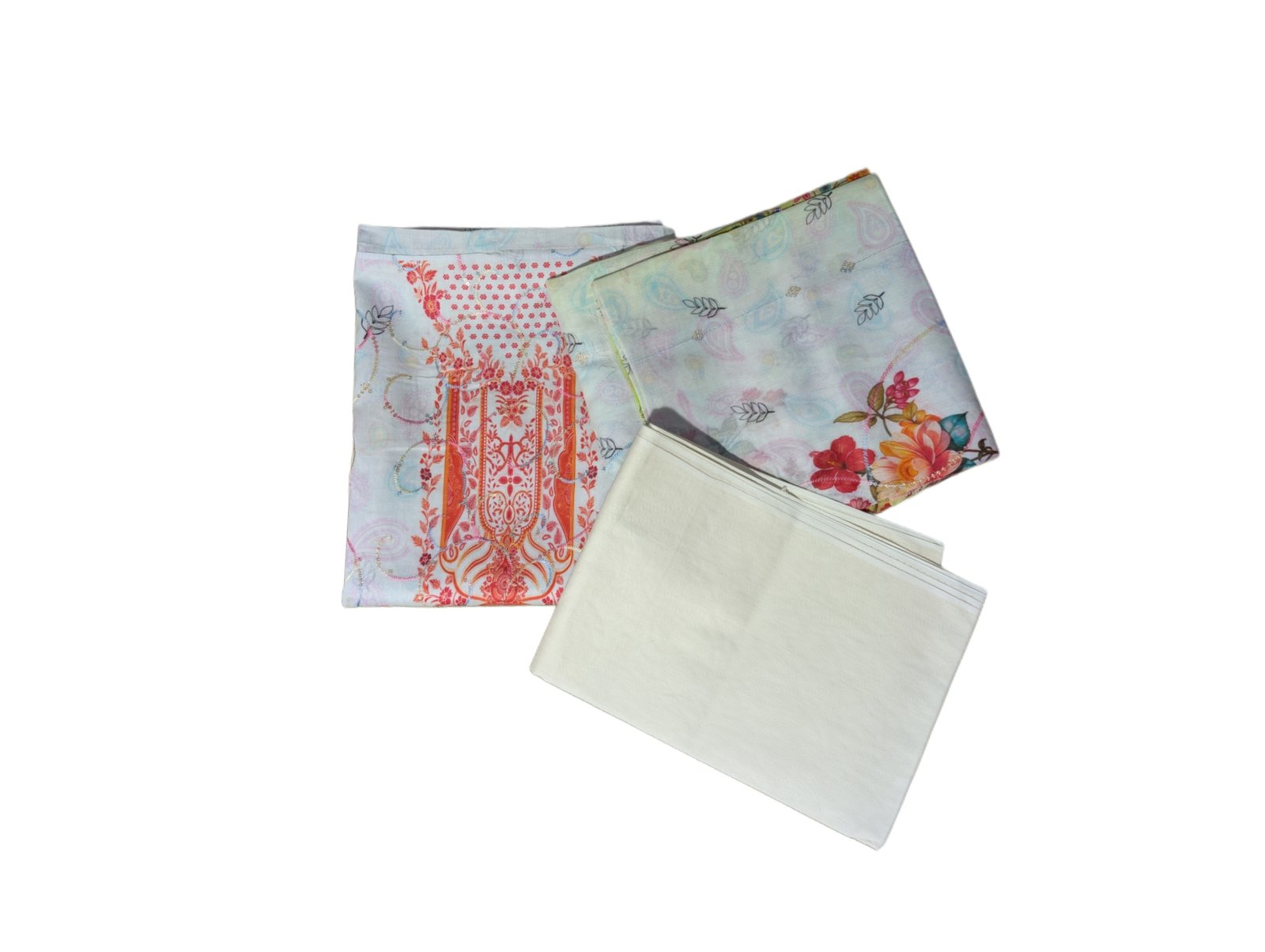 Barish Pure Cotton Stylish Three Piece - Image 4