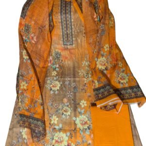 Barish Pure Cotton Stylish Three Piece